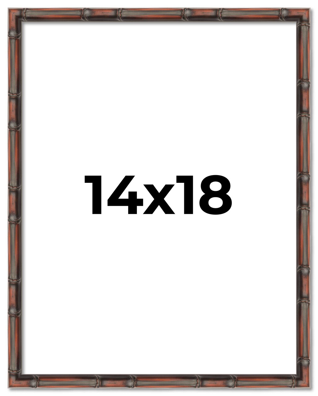 14x18 Thin Bamboo Picture Frame with UV-Resistant Acrylic & Acid Free Backing, Available in 2 Finishes - Gold and Brown